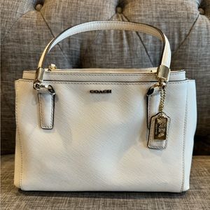 Coach Madison Mini Christie White Leather